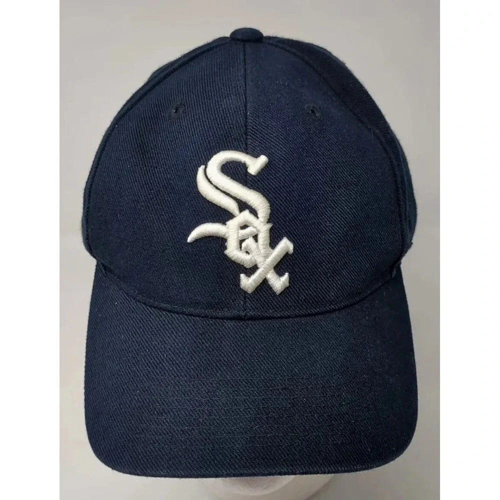 Vintage Chicago White Sox Sports Specialties Plain Logo Snapback Hat Cap Rap 90s